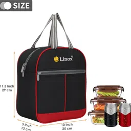 linox Backpack, School bag & Lunch Bag – Durable & Stylish for Kids (1st to 5th) Waterproof School Bag image 5