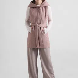only 85% Polyester,15% Cotton Solid Coat For Women image 3