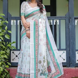 MAHARANI COUTURE Ethnic Motifs Banarasi Saree image 5