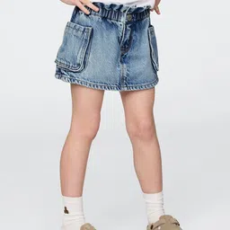 GAP Infant Girls Denim Cargo Style Skort-image-58