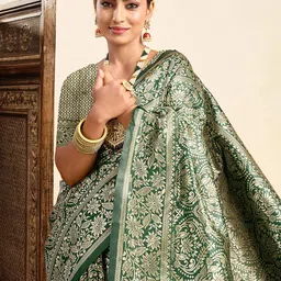 KALINI Woven Design Zari Banarasi Saree-picture-24