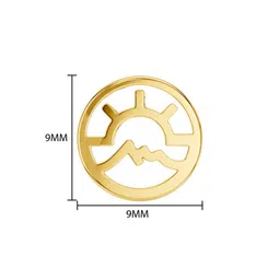 KISNA DIAMOND AND GOLD JEWELLERY 18Kt Mountain Sunrise Earrings image 3