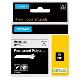 DYMO Tape, Perm, Poly, White, 9Mmx5.5M, 18482 9MM-picture-42