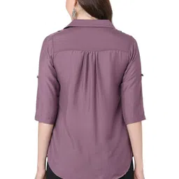 G0-4 IT Women Solid Regular Sleeves Top image 4