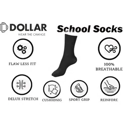 Dollar Socks Kids Pack Of 3 Patterned Breathable Calf-Length Socks image 3