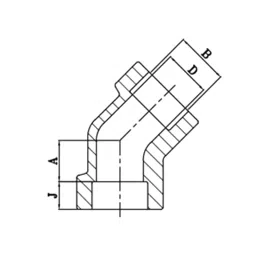 Leader FSFE 12 Forged Fitting (Socket Welded) Elbow 45 25.4 mm (1 Inch) 3000 PSIG image 2