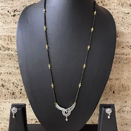 Digital Dress Room Gold-Plated AD-Studded & Beaded Jewellery Set image 5