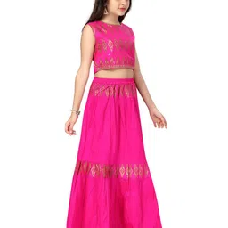 BAESD Girls Ready to Wear Lehenga & Blouse With Dupatta image 4