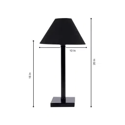 Tucasa NTU-250 B-22 Table Lamp with Metal Base (Black) image 2