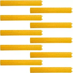 Ladwa Speed Breaker for Road Safety Plastic Yellow, LSI-Y Cable Ramp Small-P10 (Pack of 10)-picture-16