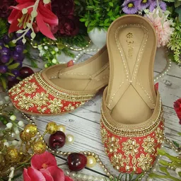 Fulkari Women Embellished Ethnic Mojaris Flats-picture-16