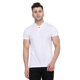 BEYOU FASHION Men Solid Cotton Slim Fit T-shirt-picture-12