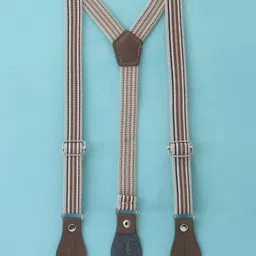 Mark & Mia Half Sleeves Knee Length Party Romper with  Bow & Suspender - Khaki image 3