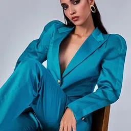 PROT-OFFICIAL Lapel Collar Long Sleeves Tailored Jacket image 2