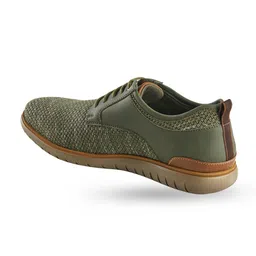 NEEMANS Men Woven Design PU Lace-Up Sneakers image 2