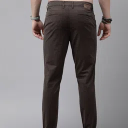 The Roadster Life Co. Men Solid Tapered Fit Smart Casual Chinos Trousers image 5