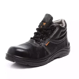Agarson Steel Toe Safety Shoes High Ankle PU Sole Grey Full Grain Leather Size UK 6, ROCKFORD Grey-6-picture-12