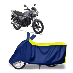 Auto Pearl Bike Cover for Honda CB Shine (Yellow & Blue)-picture-29