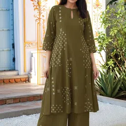 Moda Rapido Women Ethnic Motifs Printed Regular Kurta with Palazzos-picture-38