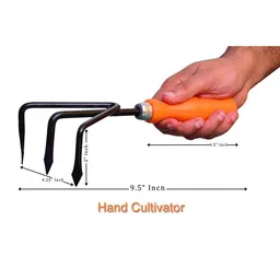 Go Hooked Pack of 3 Hand Cultivator Trowel Trowel Transplanter Gardening Tool Kit image 2