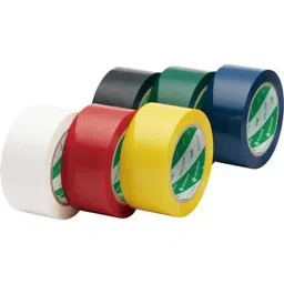 NICHIBAN Carton Tape Polypropylene Red 50 mm x 50 m, No.660 (Pack of 50 Roll) image 2