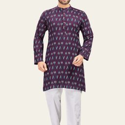 Studio Shringaar Men Printed Mandairan Coller Kurta-picture-39