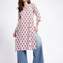 Anouk Rustic Floral Printed Straight Kurta image 5