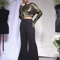 ECHKE Boat Neck Top With Trousers-image-18