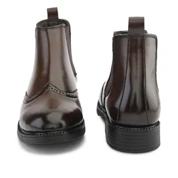 Roadster Men Brown Solid Chelsea Boots image 5
