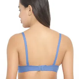 samvar Women Cotton L-Blue,Pink Padded Non-Wired Lingerie Bra Sport wear Gym Crop Tank Top image 4