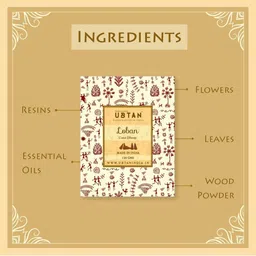 Rejuvenating UBTAN Brown Loban Bambooless Cone Dhoop image 3