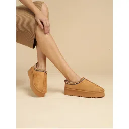 Truffle Collection Brown Solid Boots-picture-33