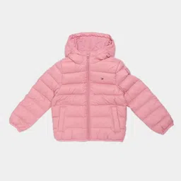 Tommy Hilfiger Girls Regular Fit Nylon Hooded Neck Puffer Jacket-image-61