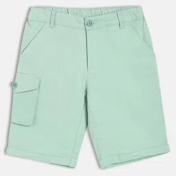 MINI KLUB Cotton Woven Solid Shorts - Powder Blue-picture-16