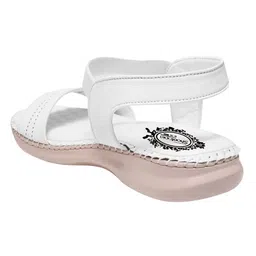 Shoetopia Textured Slip On Sandals - White image 3