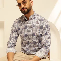 SOJANYA Men Ethnic Motifs Printed Kurta image 5