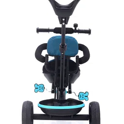 Babyhug Stalwart Plug & Play Tricycle with Seat Cover - Teal Blue image 5