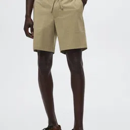 MANGO MAN Solid Bermuda Shorts-image-8