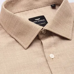 Park Avenue Self Design Slim Fit Textured Formal Shirt image 4