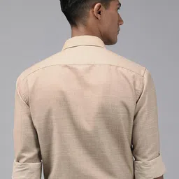 Park Avenue Self Design Slim Fit Textured Formal Shirt image 2