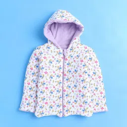 BUMZEE Girls Reversible Conversational Printed Padded Jacket image 2