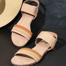 Inc 5 Women Solid Open Toe Flats-picture-10