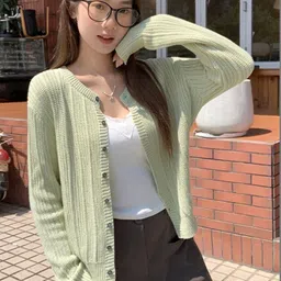 LULU & SKY Women Ribbed Cardigan-picture-17