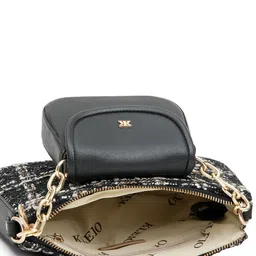 KLEIO Women Geometric Structured Sling Bag With Mini Bag image 5