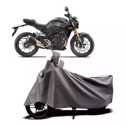 Auto Pearl Two Wheeler Cover with Bag for Honda CB300R, Silver-picture-32
