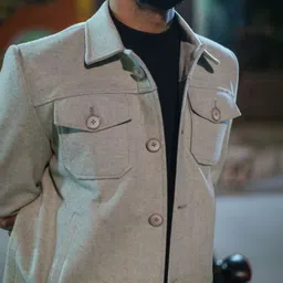 JAVINISHKA Men Woollen Bomber Jacket image 4