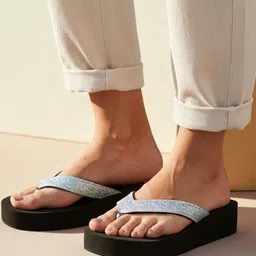 CORSICA Embellished Velvet Wedge Sandals image 3