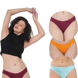 ORLIZEA Set Of 3 Cotton Blend Thongs-image-92