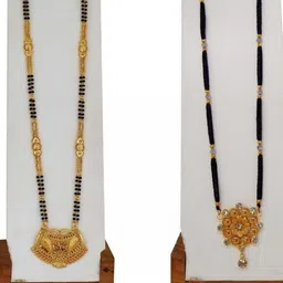 Ramdev Art Fashion Jwellery Brass Gold Plated Mangalsutra image 5