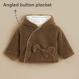 Hopscotch Boys Brown Teddy Applique Jacket-picture-9
